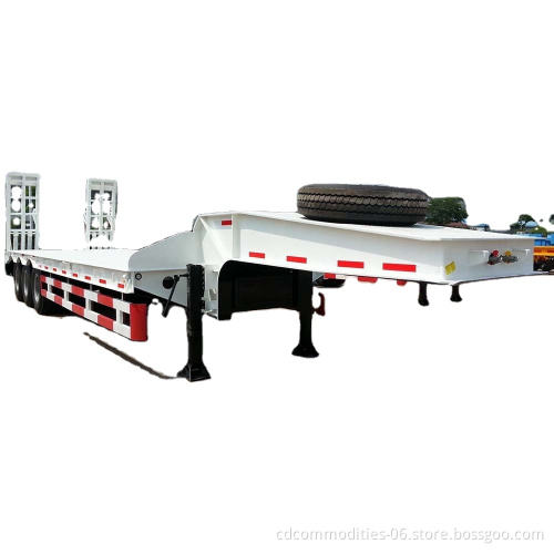 New or Used 3 Axle 60 Tons  Lowbed Semi Trailer Cargo Trailer Truck Trailers For Africa
